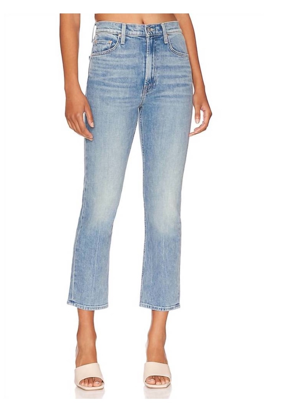Mother Jeans High Waisted Rider Ankle Straight 709765 Blue Fish Water Size 31 - Picture 2 of 10